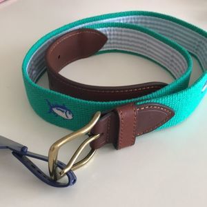 Southern Tide SkipJack Augusta Green Belt size 36